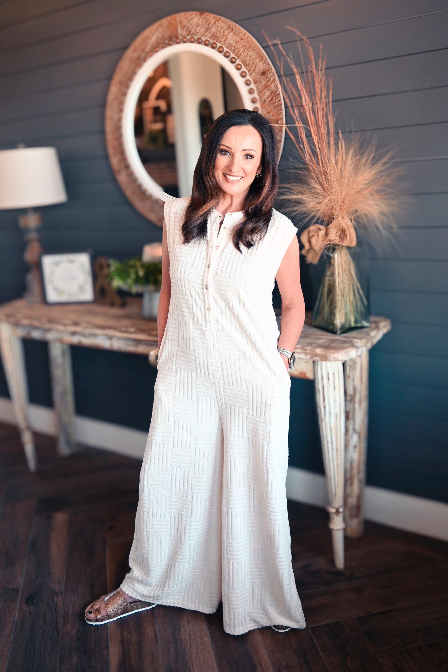 Mackie Textured Terry Jumpsuit