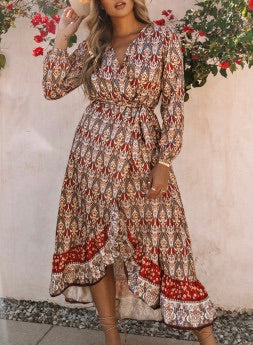 Aria Boho Floral Dress