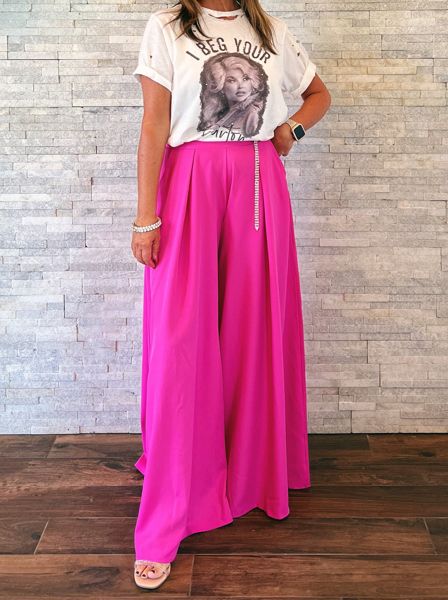 Hot Pink Palazzo Pants