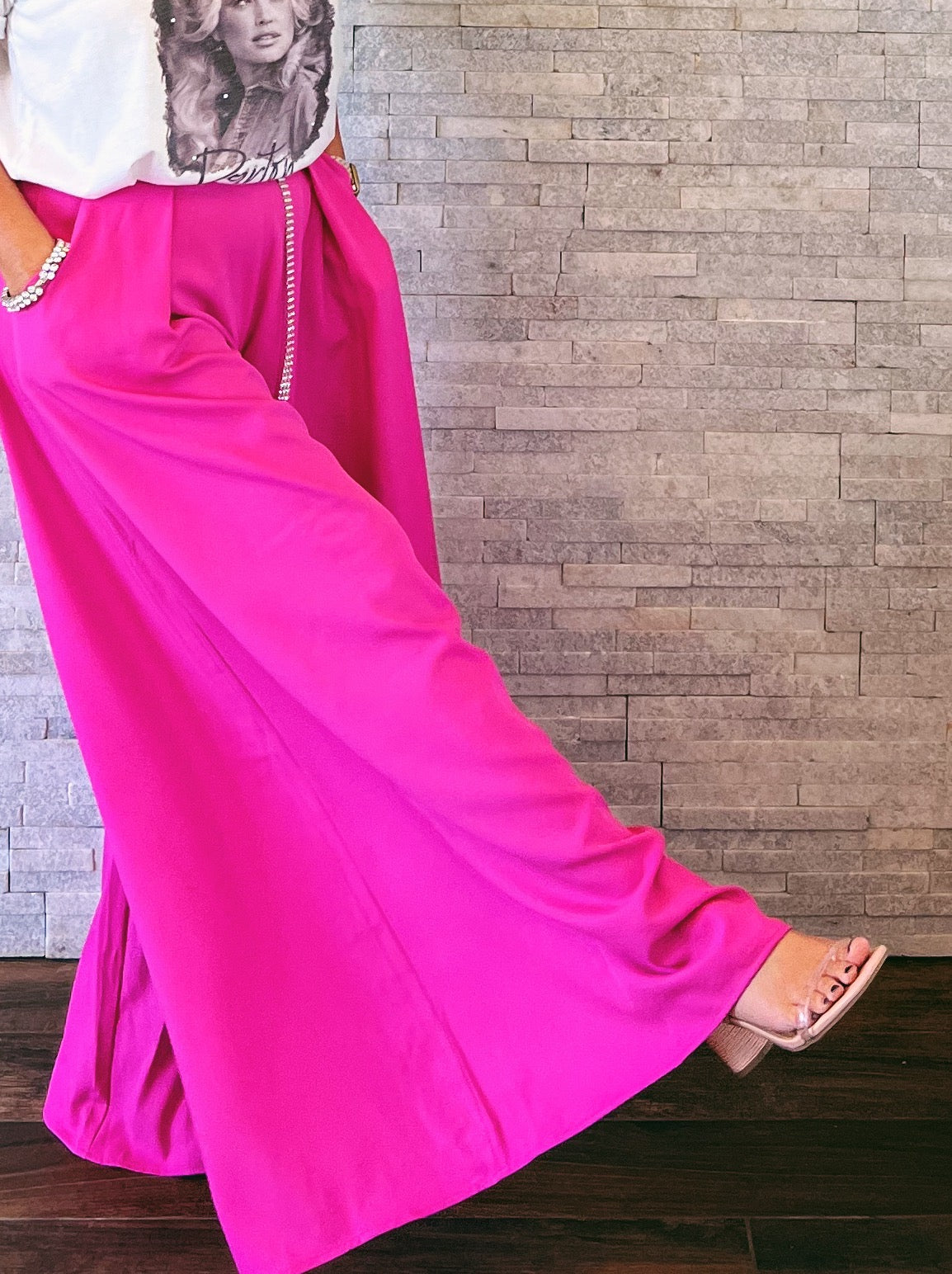 Hot Pink Palazzo Pants