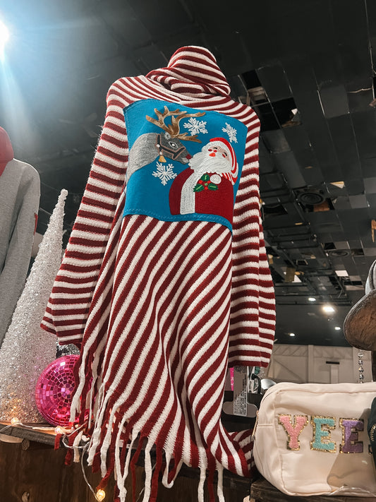 Candy Cane Santa Pancho