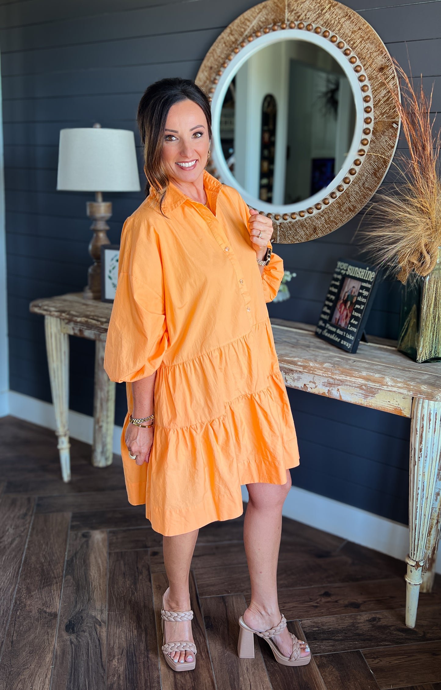 Blakely Orange Dress