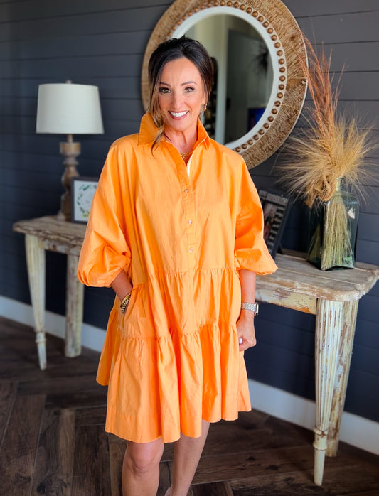 Blakely Orange Dress