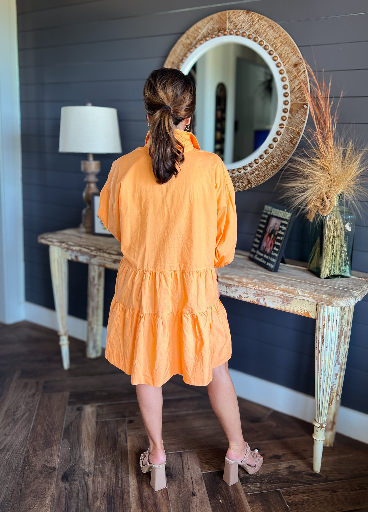 Blakely Orange Dress