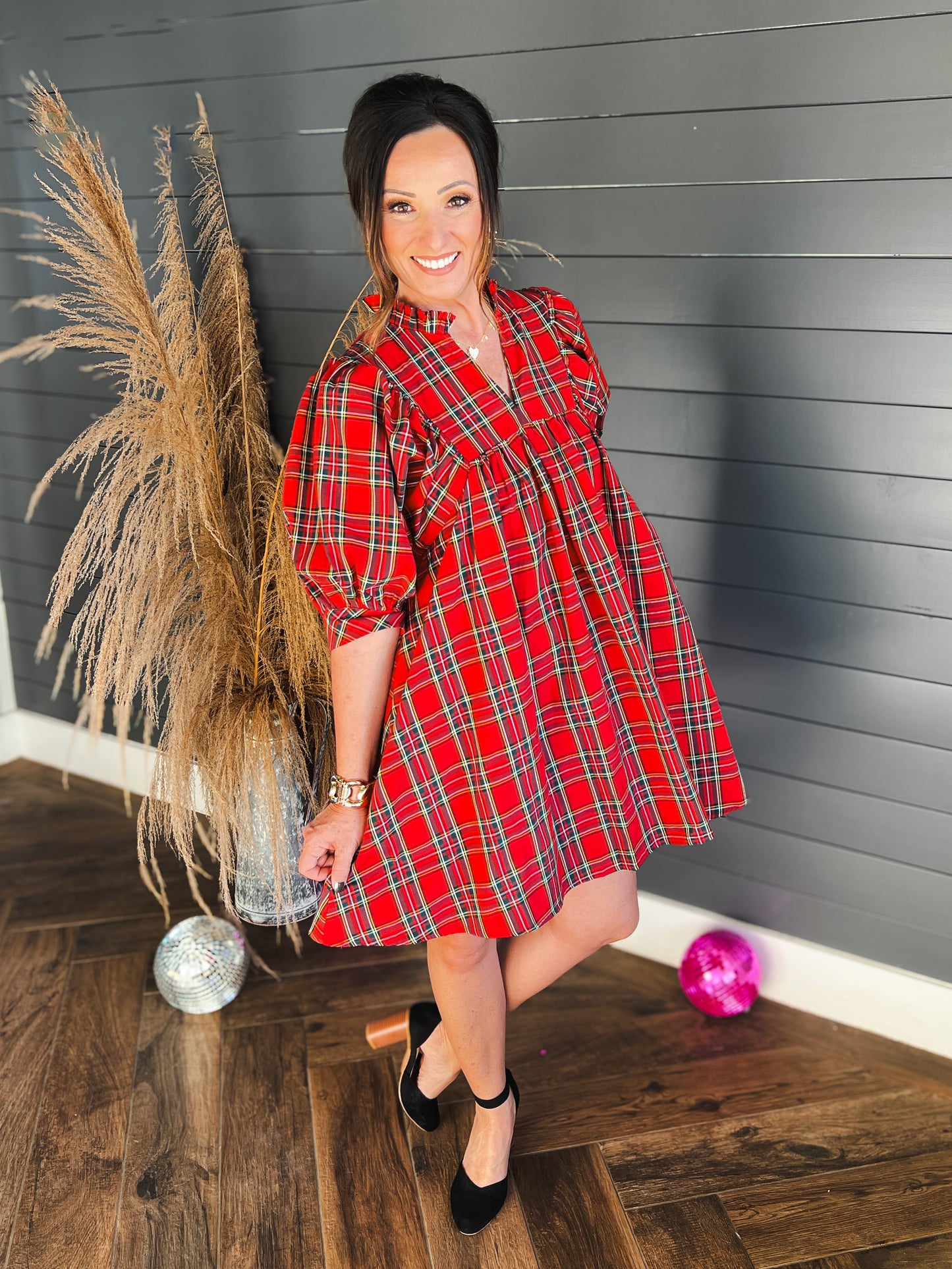 Pretty In Plaid Dress