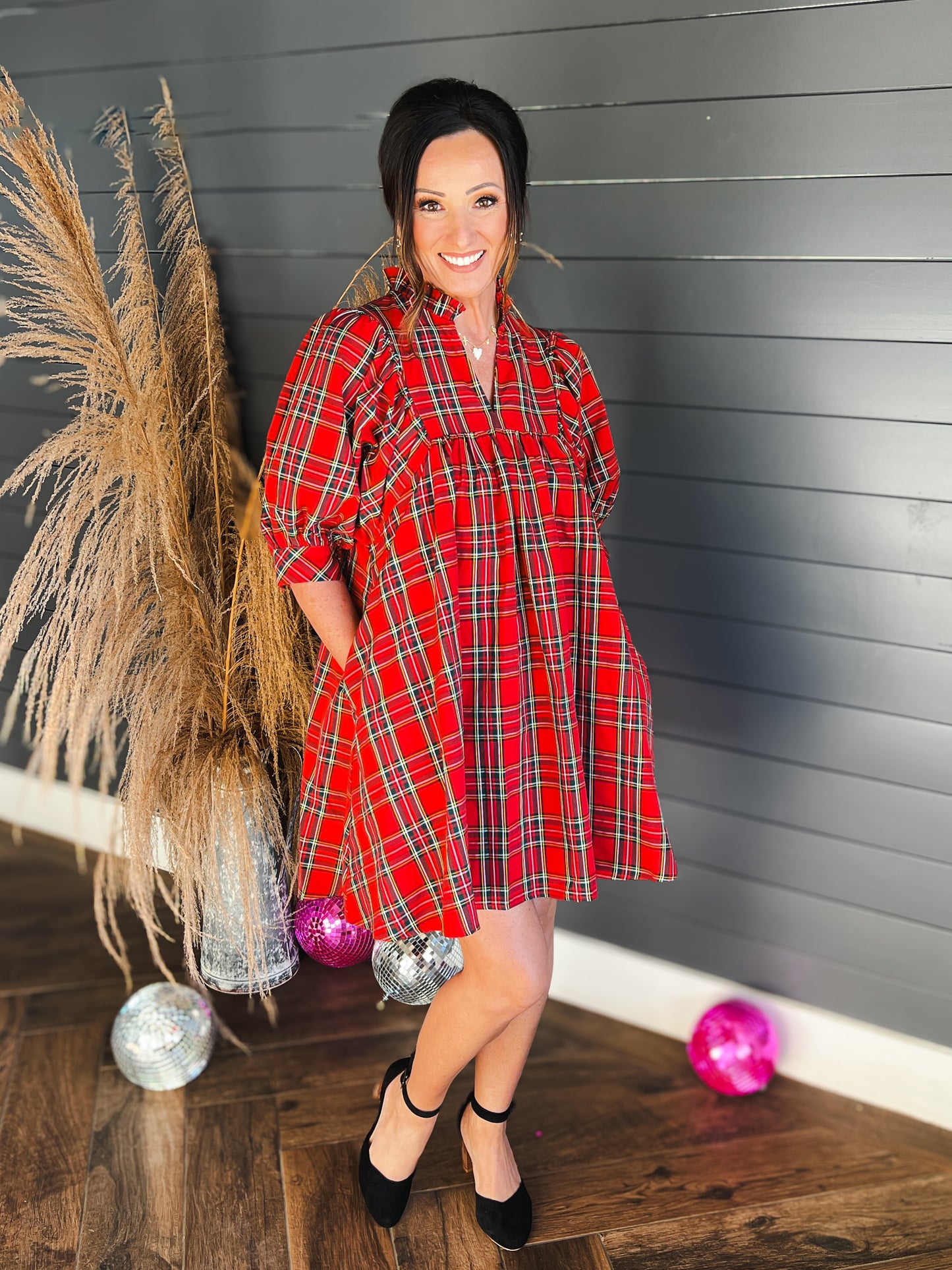 Pretty In Plaid Dress