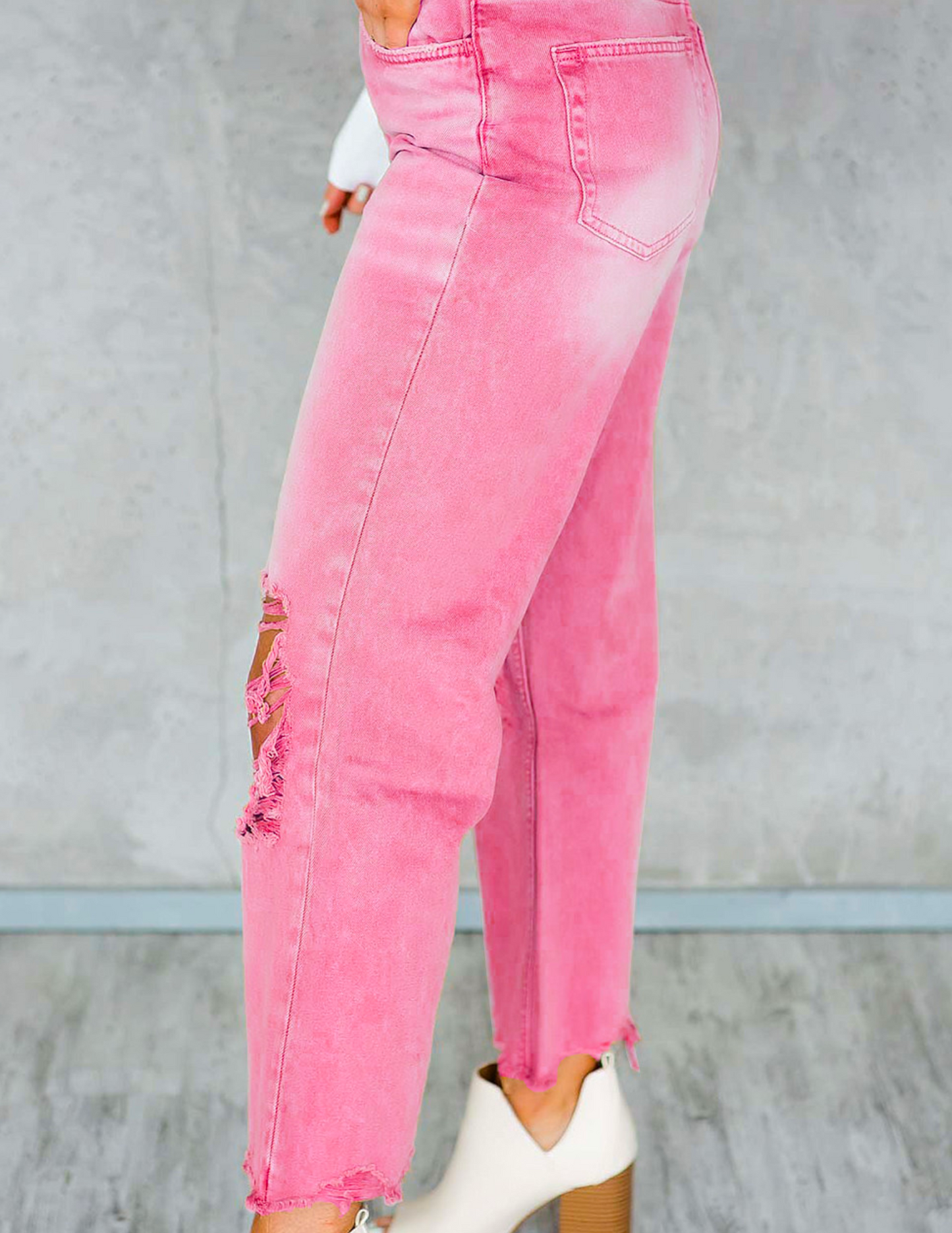 Faded Pink Jeans