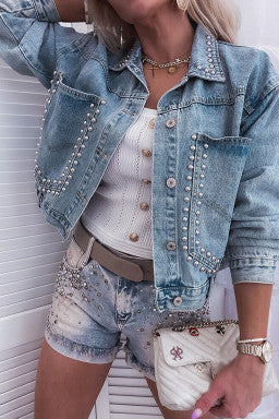 Jessa Studded Denim Jacket