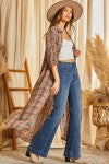 Luckenbach Mocha Embroidered Duster