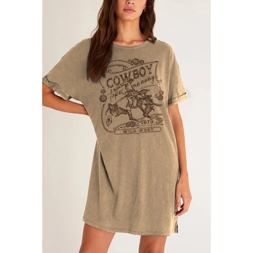 Cowboy Wild West Graphic Dress