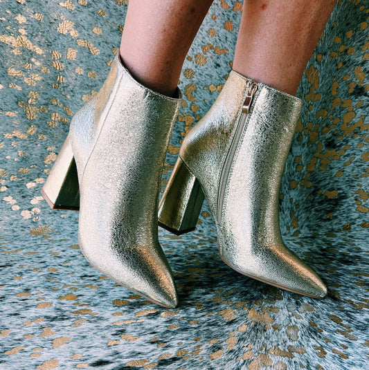 Gold Bootie