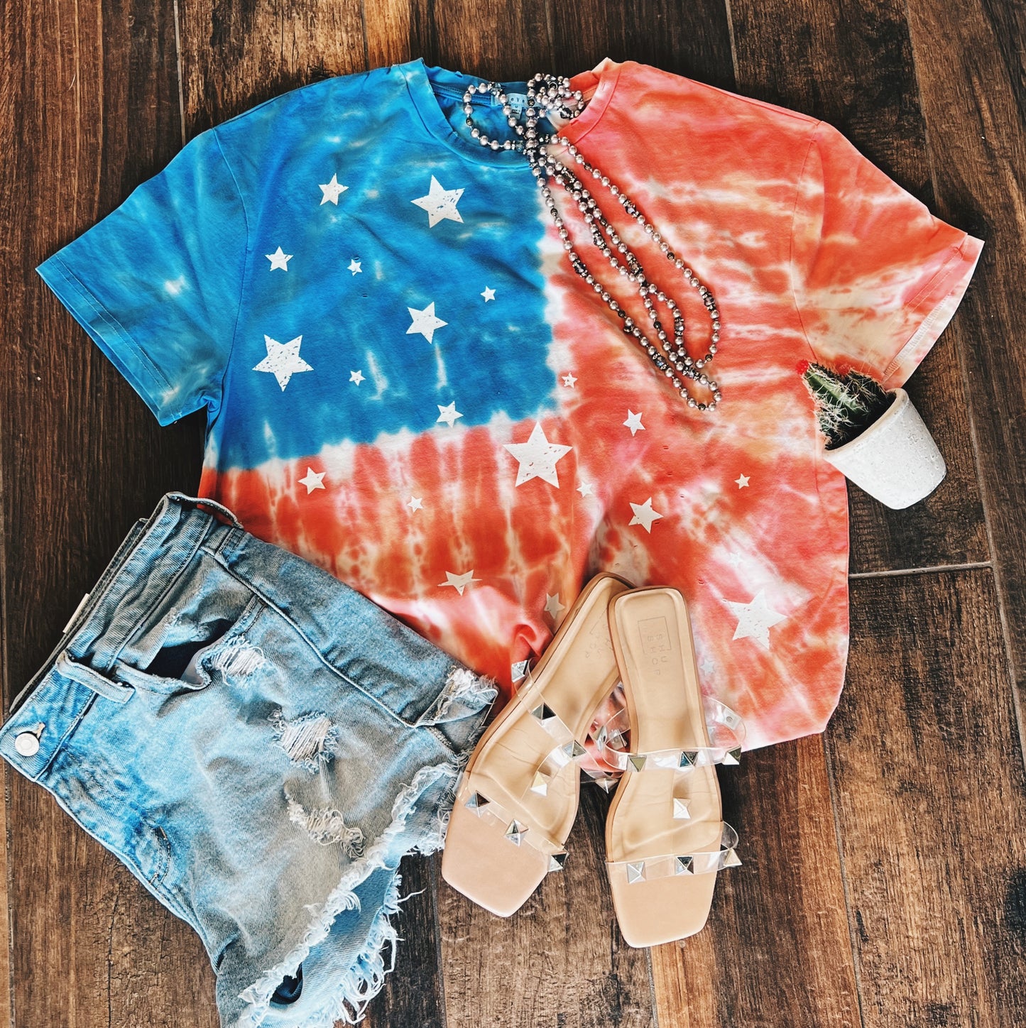 Flag Tye Dye Tee