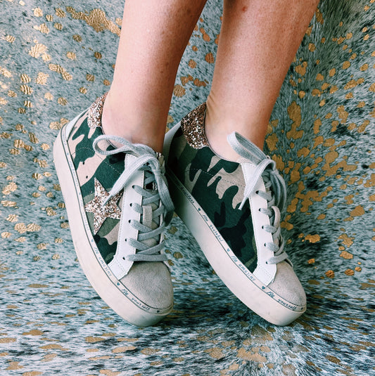 Reba Camo Sneaker