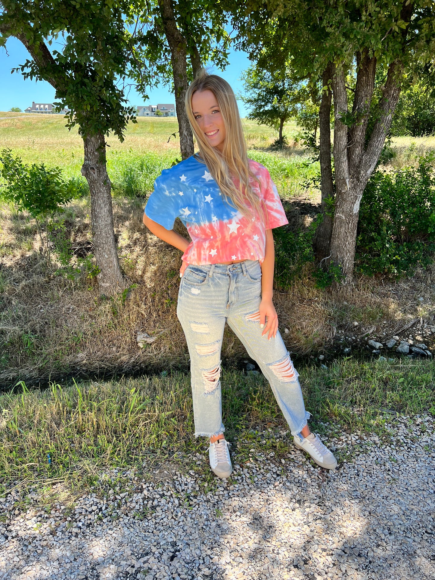 Flag Tye Dye Tee