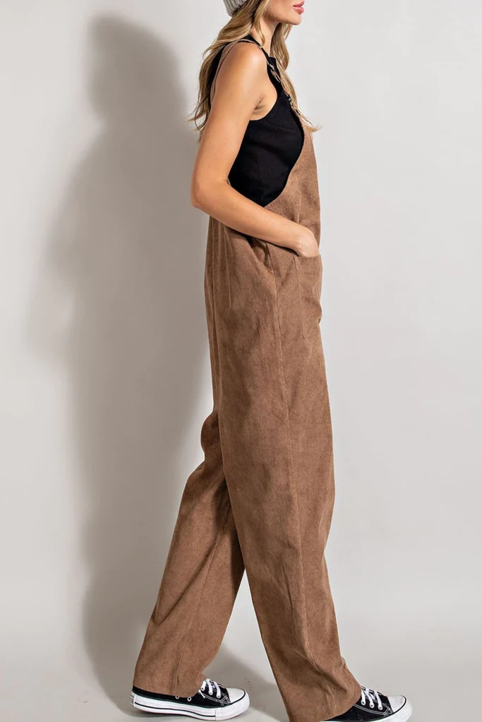 Latte Corduroy Overall