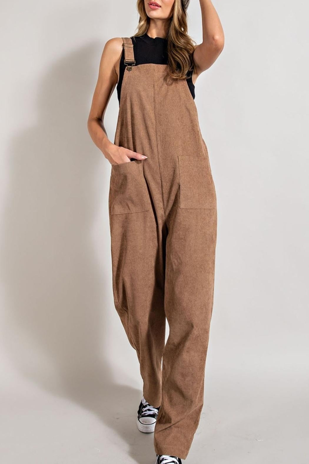 Latte Corduroy Overall