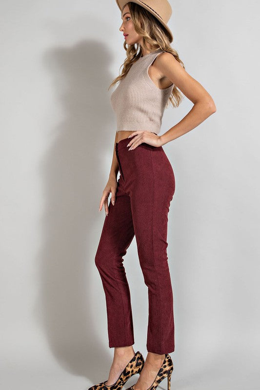 Merlot Corduroy Pants