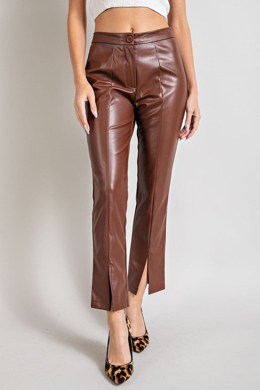 Chocolate Leather Pants