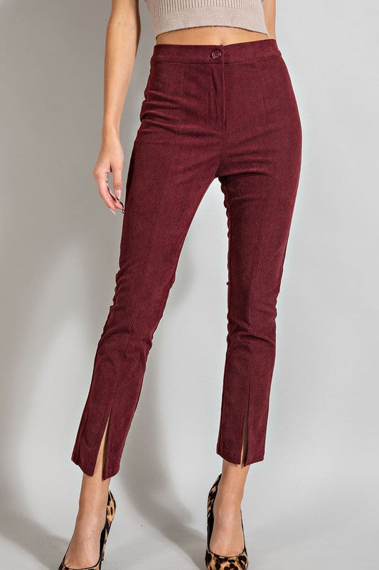 Merlot Corduroy Pants