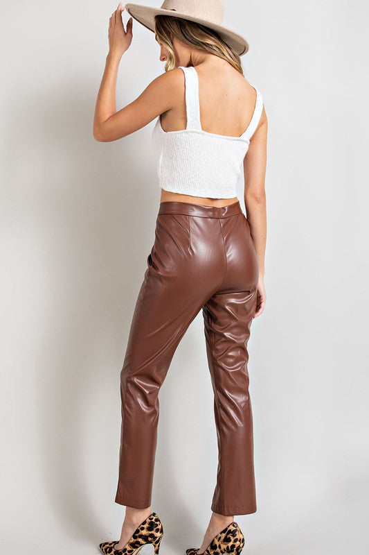 Chocolate Leather Pants