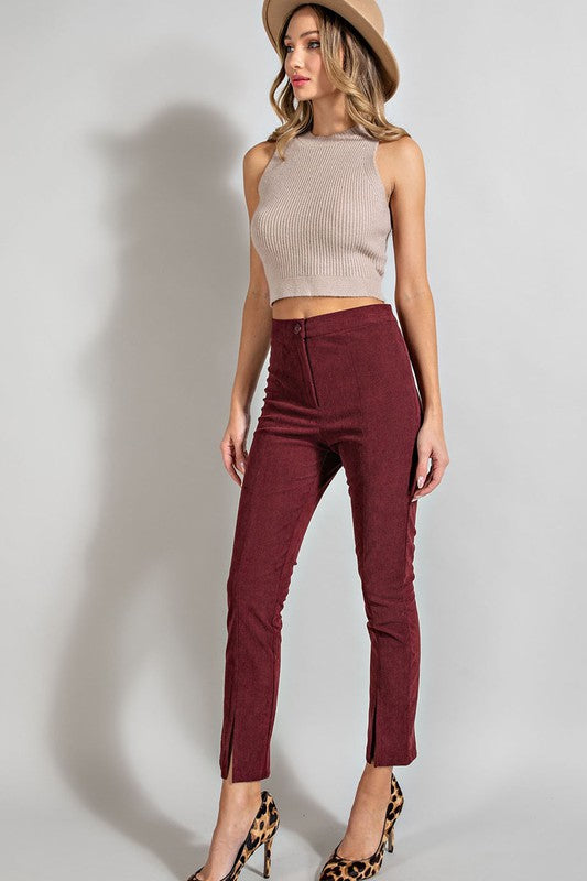 Merlot Corduroy Pants