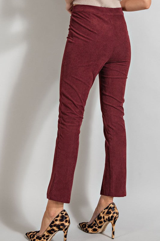 Merlot Corduroy Pants