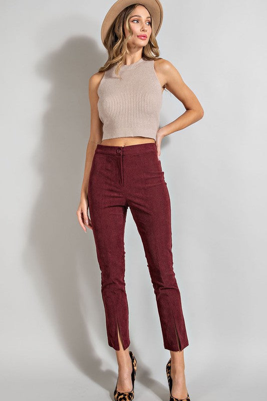 Merlot Corduroy Pants