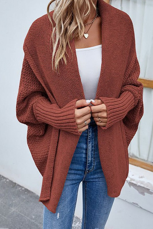 Rust Red Cardigan