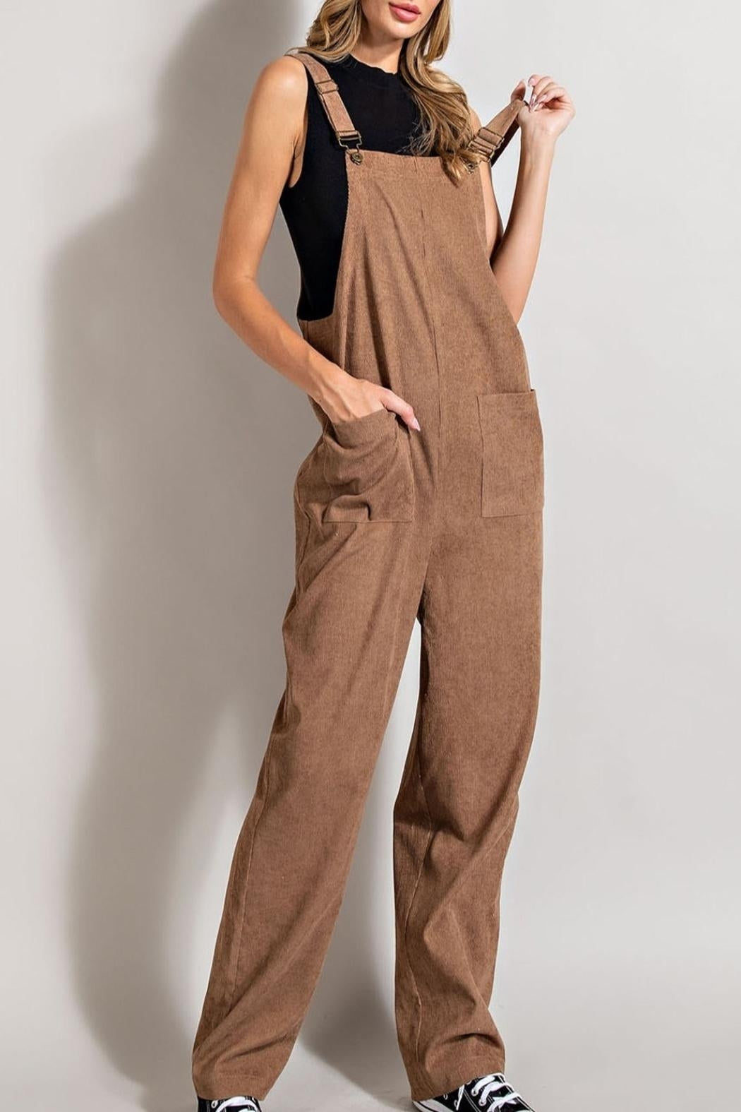 Latte Corduroy Overall