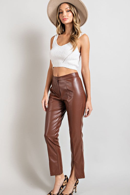 Chocolate Leather Pants